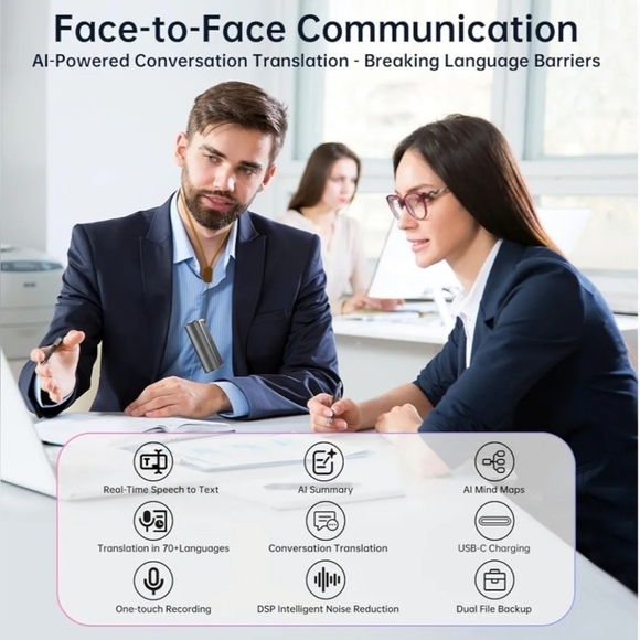 AI Voice Recorder with Real-Time Transcription & Translation - Picture 4 of 10